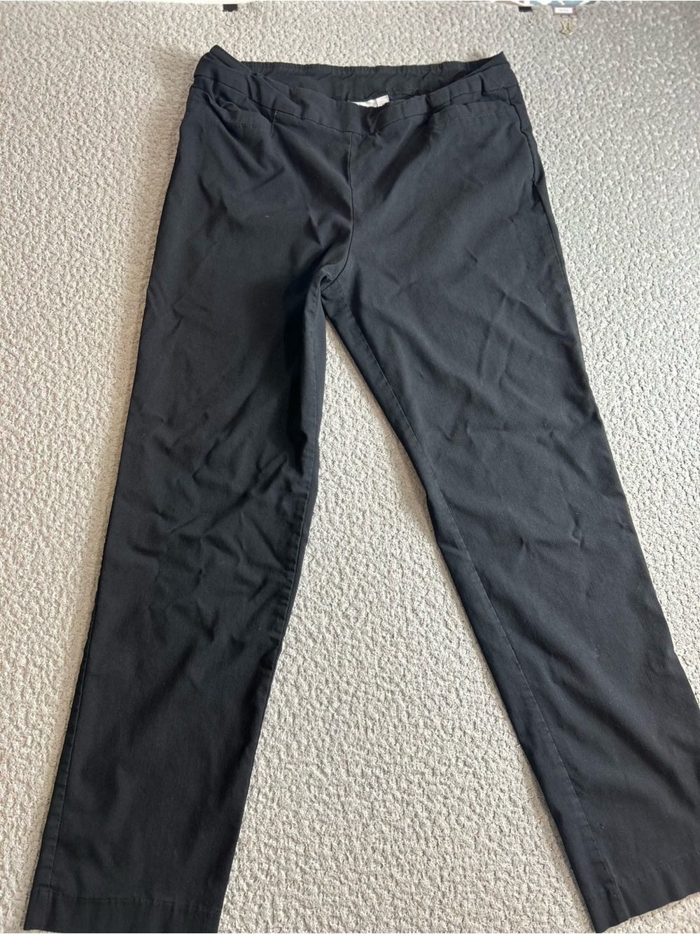Kim Rogers Black Straight Leg Chinos